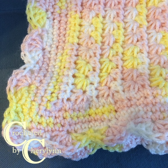 Baby Blanket - SOLD - But I can always make you a similar one! - Picture 3 of 3